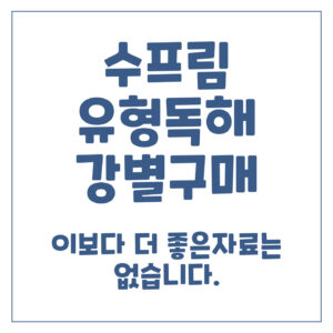수프림 유형독해